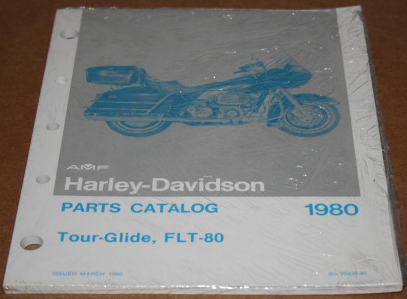 Nos original harley 1980 flt parts catalog 99483-80 brand new in wrapping (51-2)