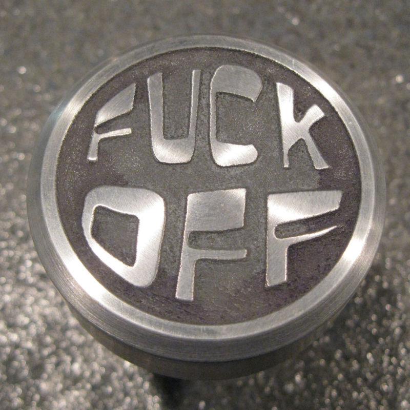 Custom etched aluminum jockey shifter knob harley triumph chopper custom