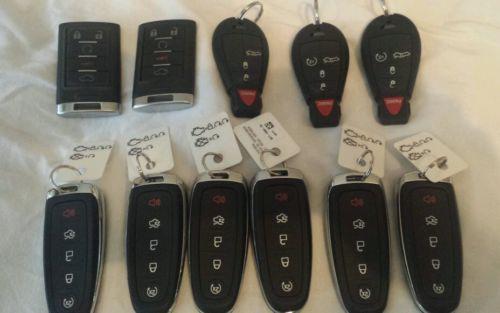 Lot of 11 smart key fobs