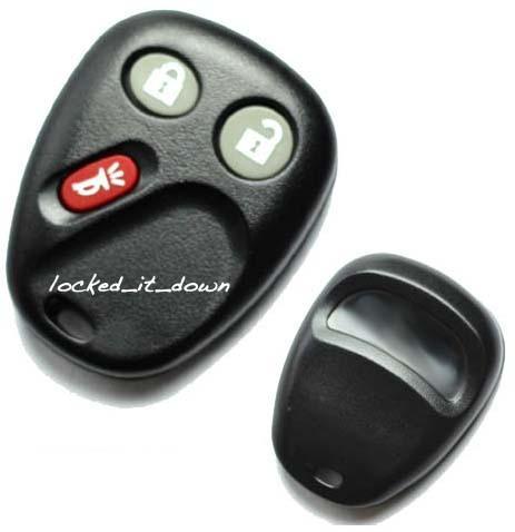 New 3 button chevy gm lhj011 case and pad car remote keyless entry fob