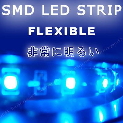 2x 12" interior strip led light 1210 15smd blue 12v waterproof #m03