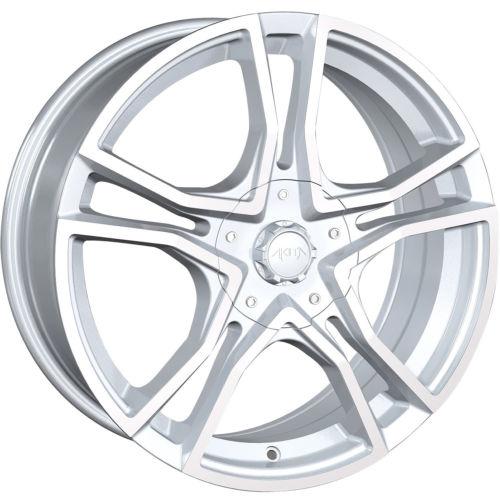 17x7 hypersilver akita ak85 wheels 4x4.25 5x4.25 +42 ford focus titanium fiesta