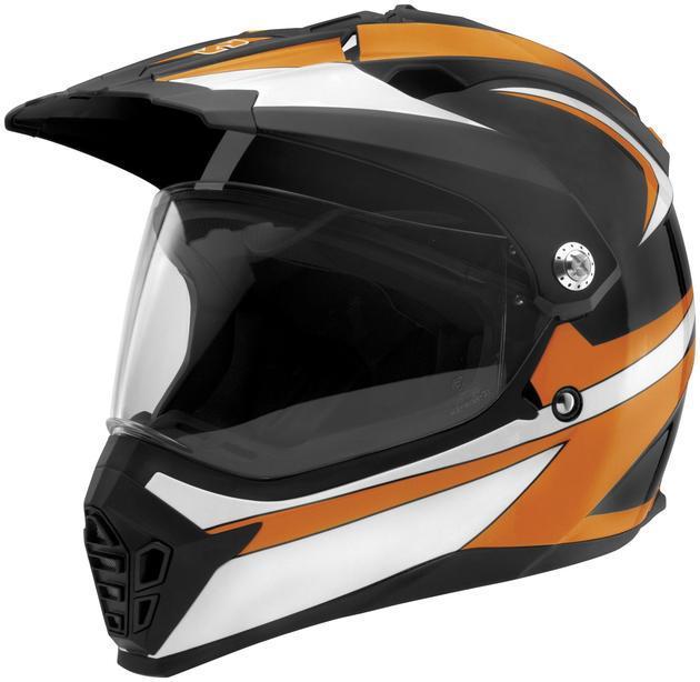 Sparx nexus dual-sport motorcycle helmet octane orange xl/x-large