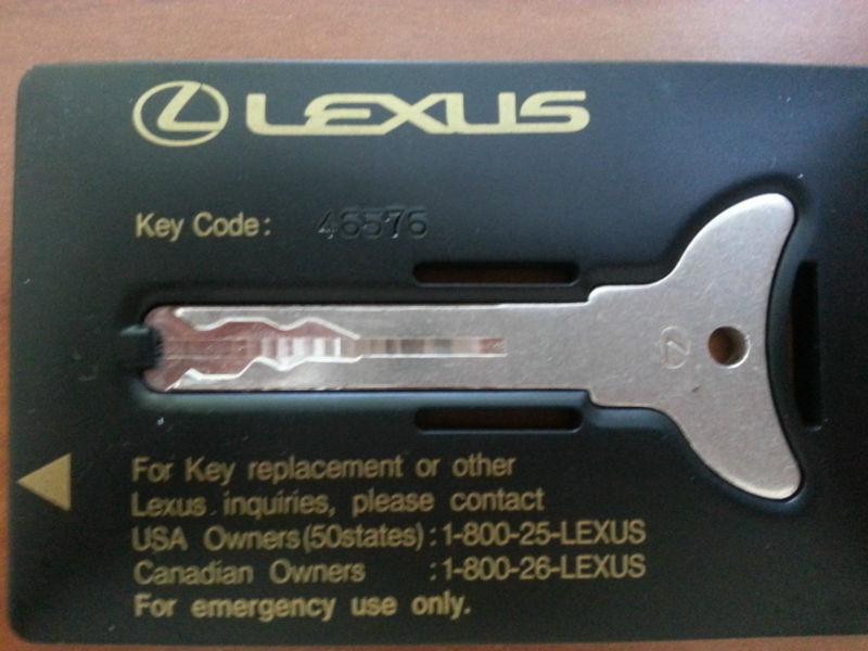 New lexus keyless entry key remote emergency spare card replacement wallet spare