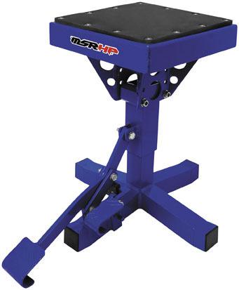 New msr pro-lift motocross/dirtbike stand aluminum, blue, 9.5" to 14.5" tall