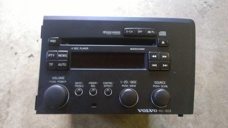Volvo hu-803 cd player (black faceplate) s60, v70, xc70 2004