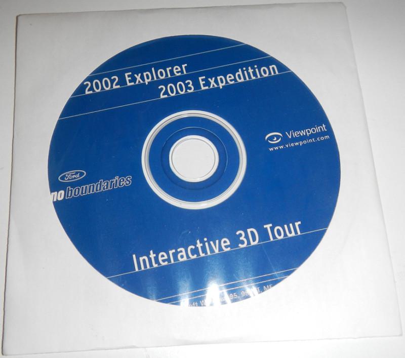 2002 ford explorer 2003 ford expedition interative 3d tour cd