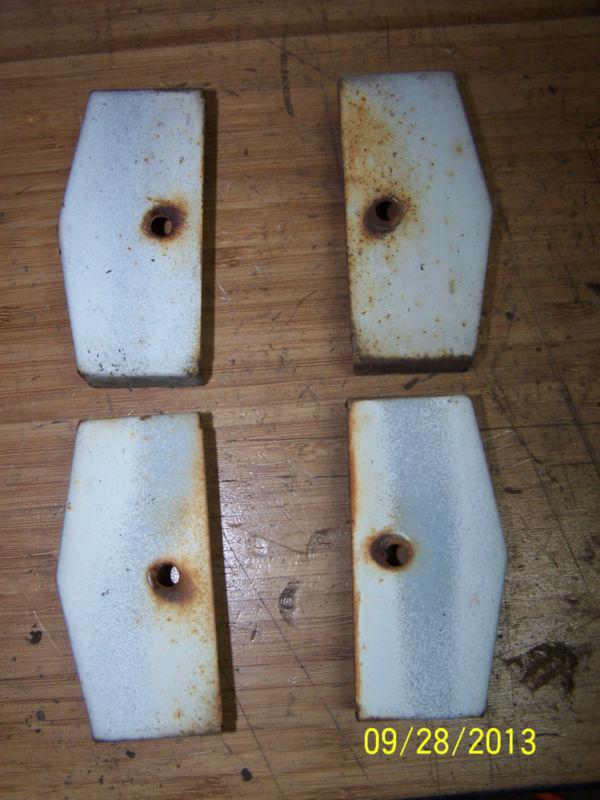 1957 chrysler imperial rear door hinge covers