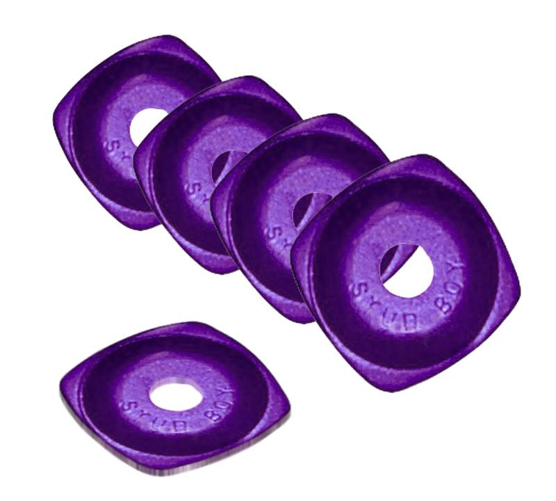 Stud boy power backer plate aluminum 5/16" purple 96 pkg hi quality brand new