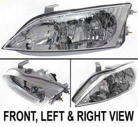 8115033220 clear lens new head lamp with bulbs left hand halogen lh driver side