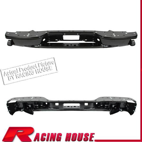 Rear step bumper bar 02-06 avalanche 1500 2500 w/ cladding model black w/o pads