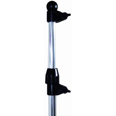 Seasense marine boat telescoping flag pole chrome 26" to 48" 50071024