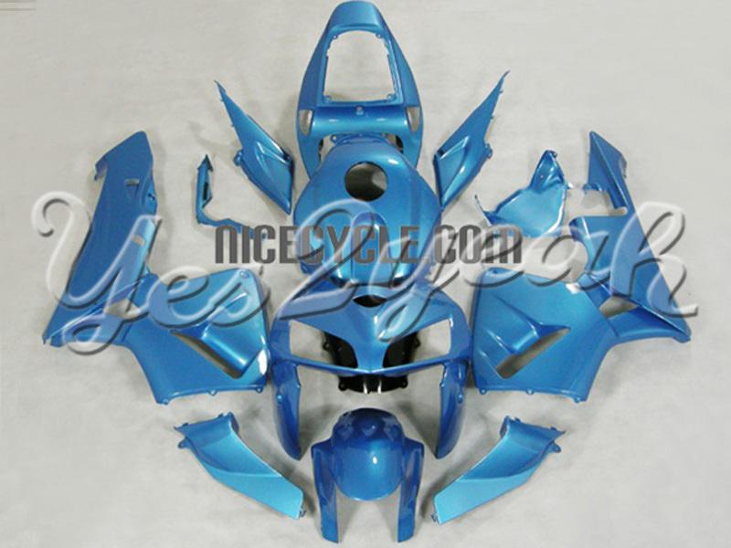 Injection molded fit 2005 2006 cbr600rr 05 06 all light blue fairing zn132