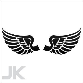 Decals sticker wing wings helmet motorbike tank 0502 x66ka