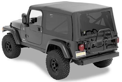 Bestop 54721-35 soft top polymer cloth black diamond tinted windows jeep 2-door