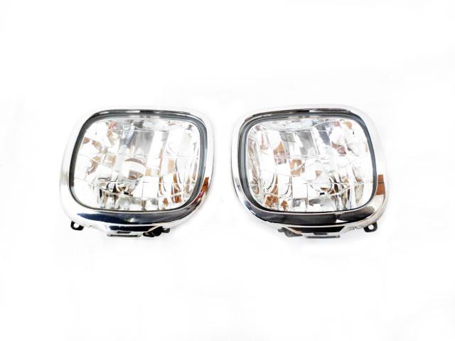 Jdm subaru genuine 97-02 forester sf5 kouki fog lights lamp chrome covers oem