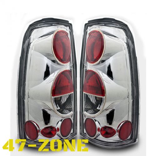 Clear chrome altezza tail light fit 99-06 chevy silverado 99-03 gmc sierra