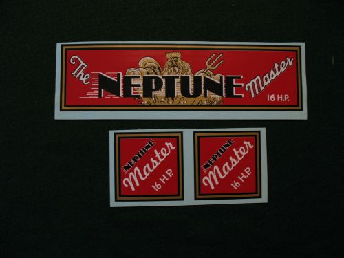 Antique neptune outboard motor decals