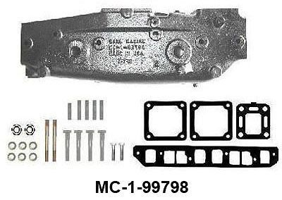 Mercruiser 2.5l, 3.0l exhaust manifold with mercarb - mc-1-99798
