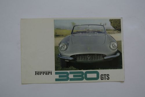 Ferrari 330 gts sales brochure