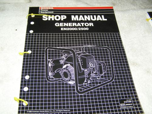 Honda en2000 2500 rv generator genuine shop manual &#034;use what the pro&#039;s use !! &#034;