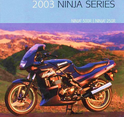 2003 kawasaki ninja 500r &amp; 250r brochure--ninja