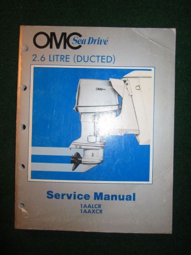 1984 omc sea drive service repair shop manual 2.6l ducted 1aalcr 1aaxcr