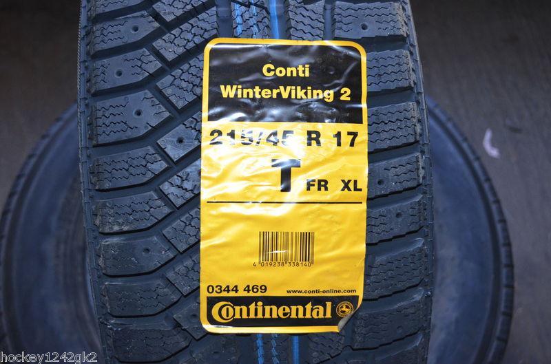 1 new 215 45 17 continental winter viking 2 tire