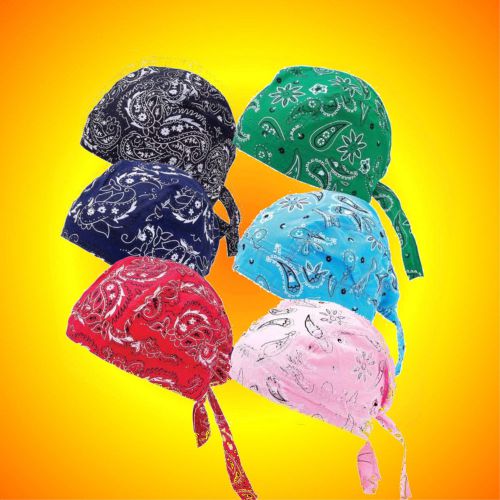 Do rags skull caps-set of 6 assorted paisley print--buy 2-- have his &amp; hers sets