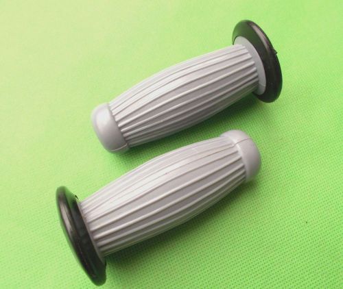 Lambretta barrel handle bar hand grips grip pair light grey for gp/tv/li/sx