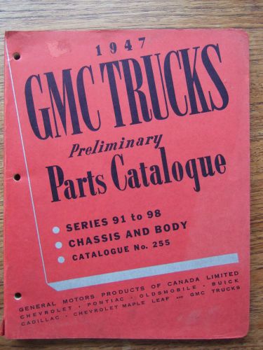 1947 gmc trucks preliminary parts catalogue reduced