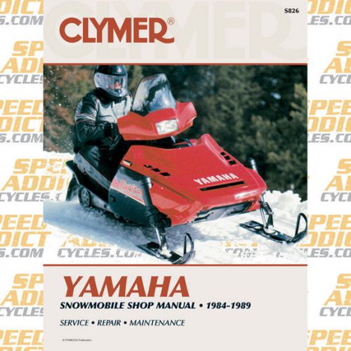 Clymer s826 service shop repair manual yamaha snowmobile 84-89