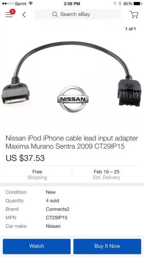 Nissan input iphone adapter