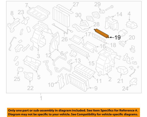 Subaru oem 09-13 forester 2.5l-h4 evaporator heater-flap 72162fg021