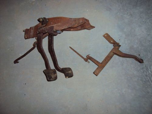 1968 gm a-body clutch / brake pedal set with rod &amp; z bar 442 gto chevelle ss gs