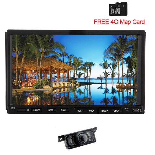 7&#034; hd car stereo video dvd player ipod mp3 bluetooth fm/am radio gps navi+camera