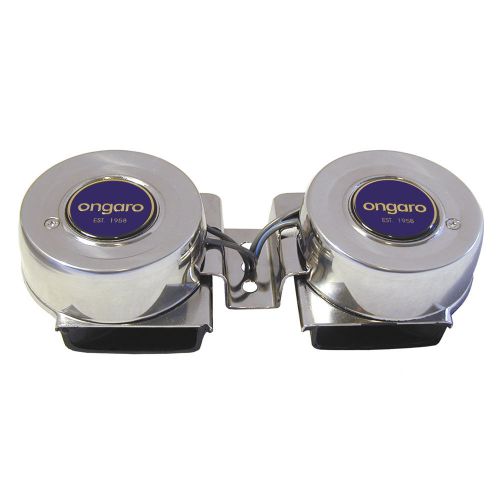 Ongaro ss mini compact twin horn - 12v -10002