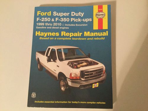 1999-2010 ford super duty f-250 f-350 excursion haynes manual powerstroke diesel