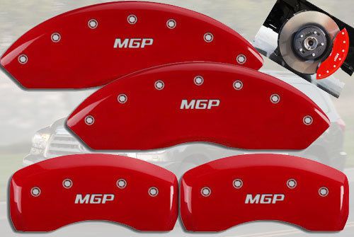 2010-2015 toyota 4runner front + rear red mgp brake disc caliper covers 4pc set