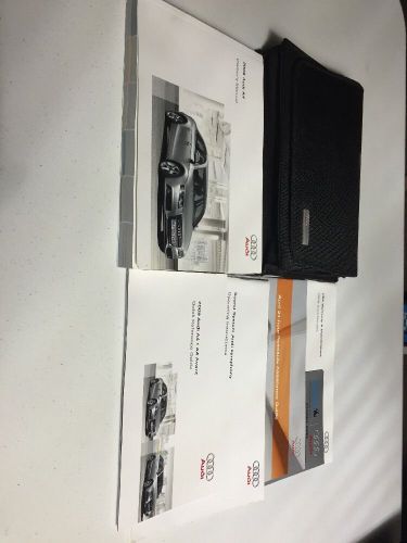 2009 audi a4 car owners manual books guide all models w/case