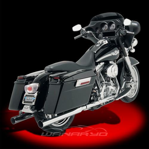 3inch mufflers,straight-cut,w/performance baffles for 1995-2013 harley touring