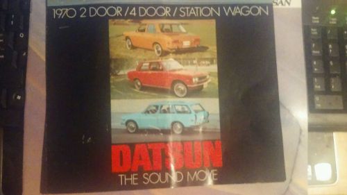 1970,datsun 2 door/4 door/station wagon brochure