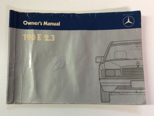 Mercedes-benz owner&#039;s manual 1995 190e 2.3 chassis 201