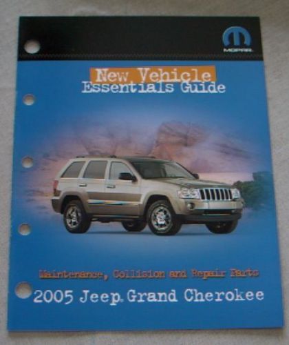 2005 jeep grand cherokee dealer maintenance collision parts literature brochure!