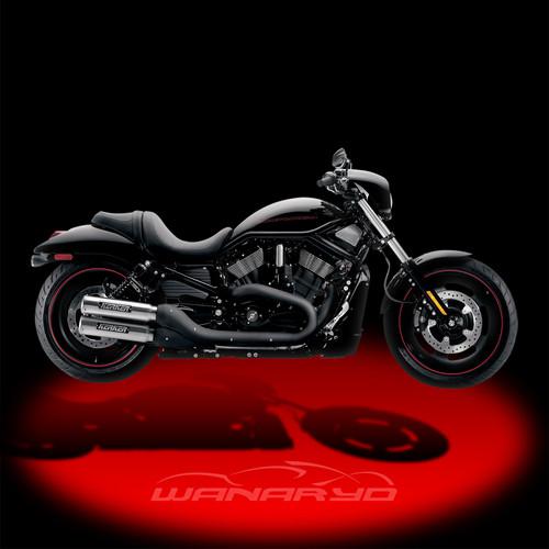 Kerker k series slip-on mufflers for 2006-2013 harley v-rod