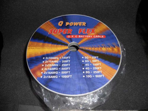 Qpower 4ga. 100ft black wire