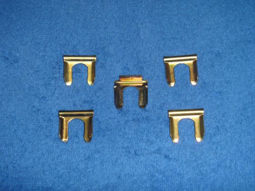 1950 - 1987 chevrolet chevy brake hose retaining clip set- new - 5 pieces