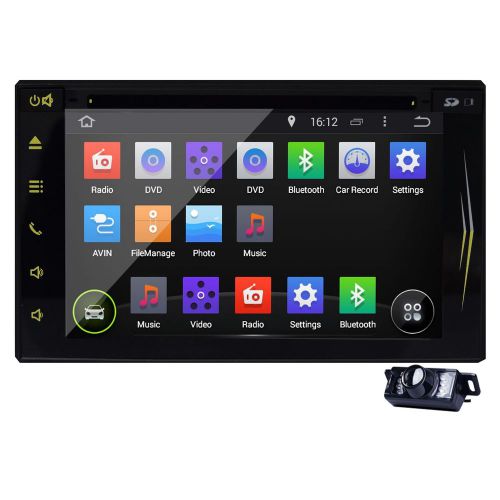 Camera+android 4.4 car dvd player gps navigation wifi 3g radio ipod 1080p video