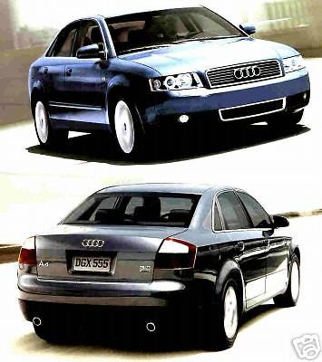 2002 audi a4 factory brochure-audi a4 1.8t &amp; a4 3.0