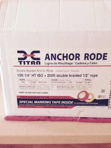 Titan anchor rode - new cost $ 225.00